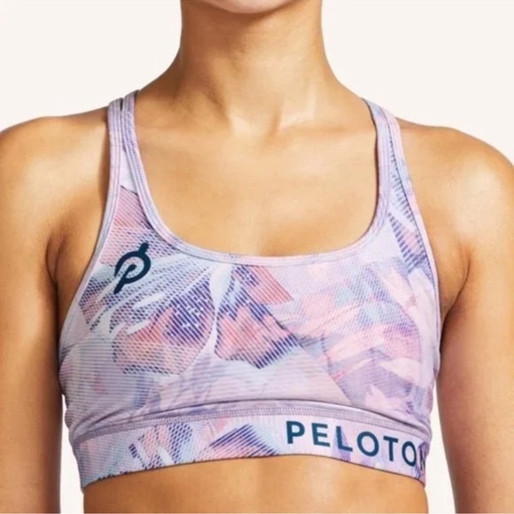 Peloton Wear It To Heart Floral Sports Bra Women’s Size Medium - Picture 1 of 11